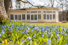 Flowerbed at the park of Mustio Manor - Mustion Linna - Svartå Slott