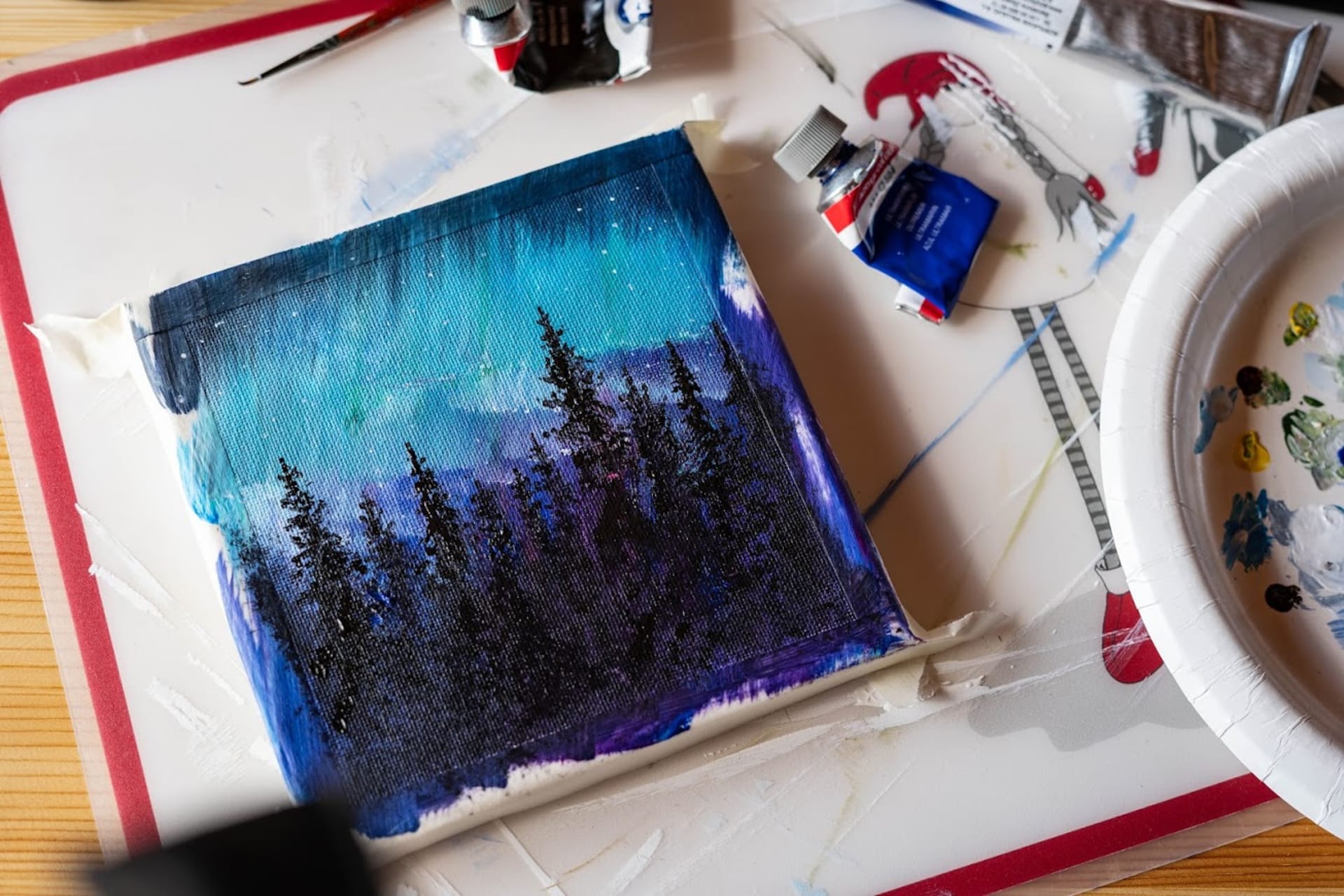 FINNISH WORKSHOP: AURORA PAINTING