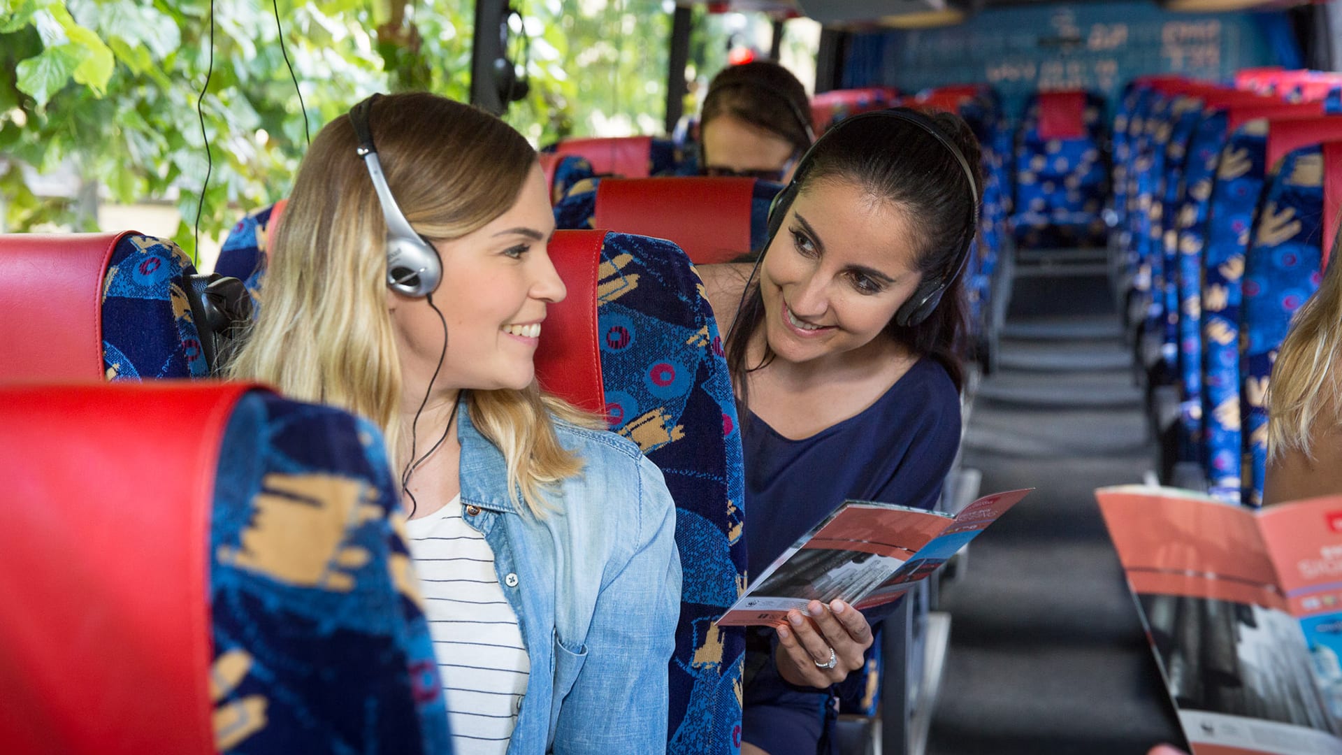 Comfortable bus with good views in Helsinki