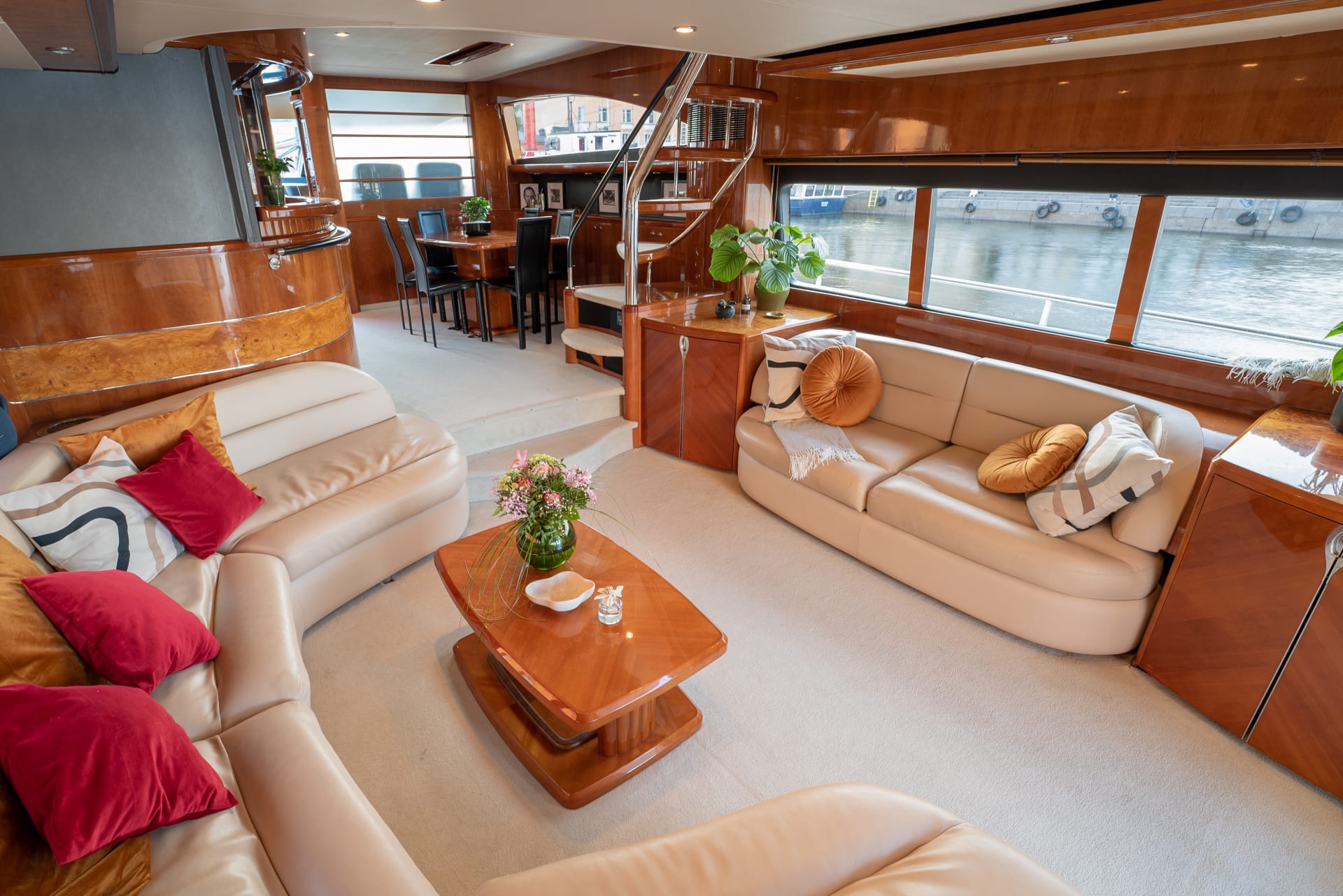 Yacht lounge