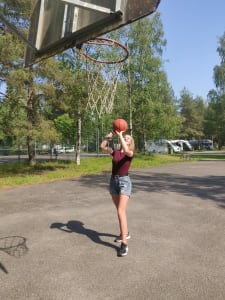 Basketball court at Yyteri Resort & Camping
