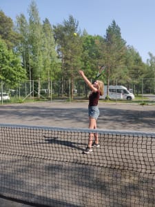 Tennis court at Yyteri Resort & Camping