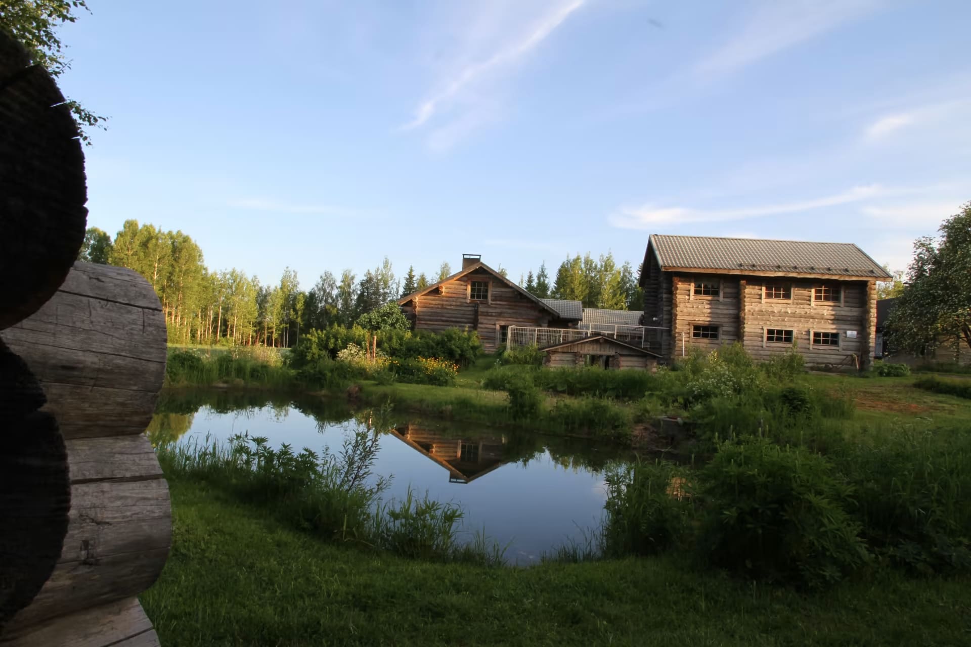 Takapiha saunan suunnasta.