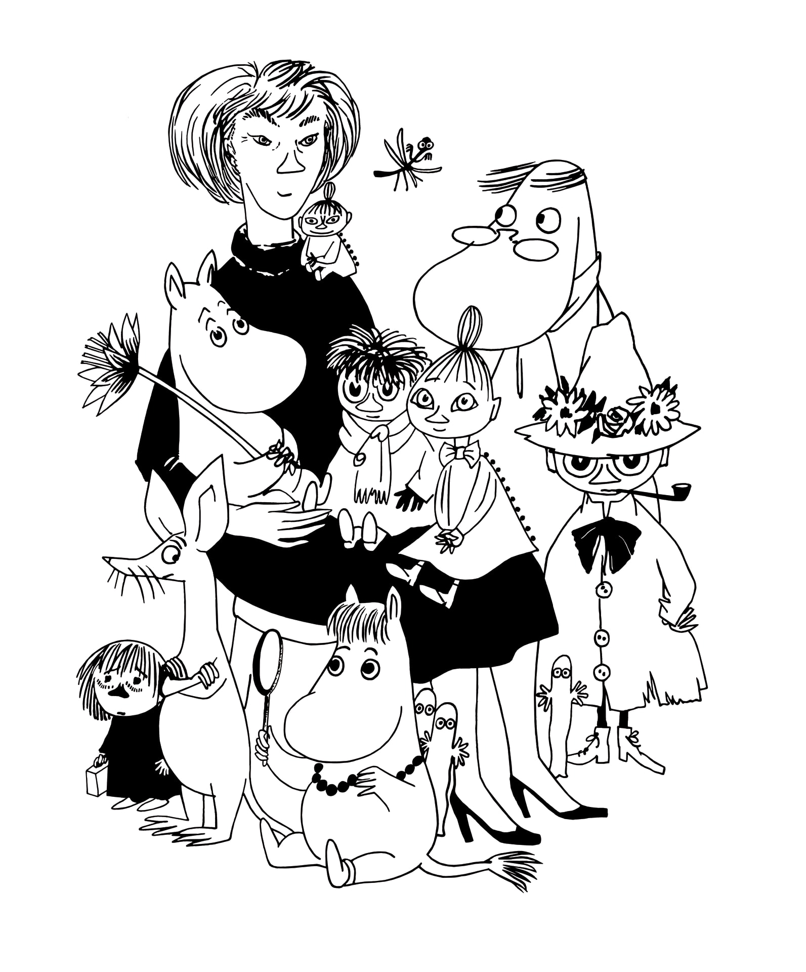 Tove Jansson and Moomins art exhibition in Jukkolanmäki
