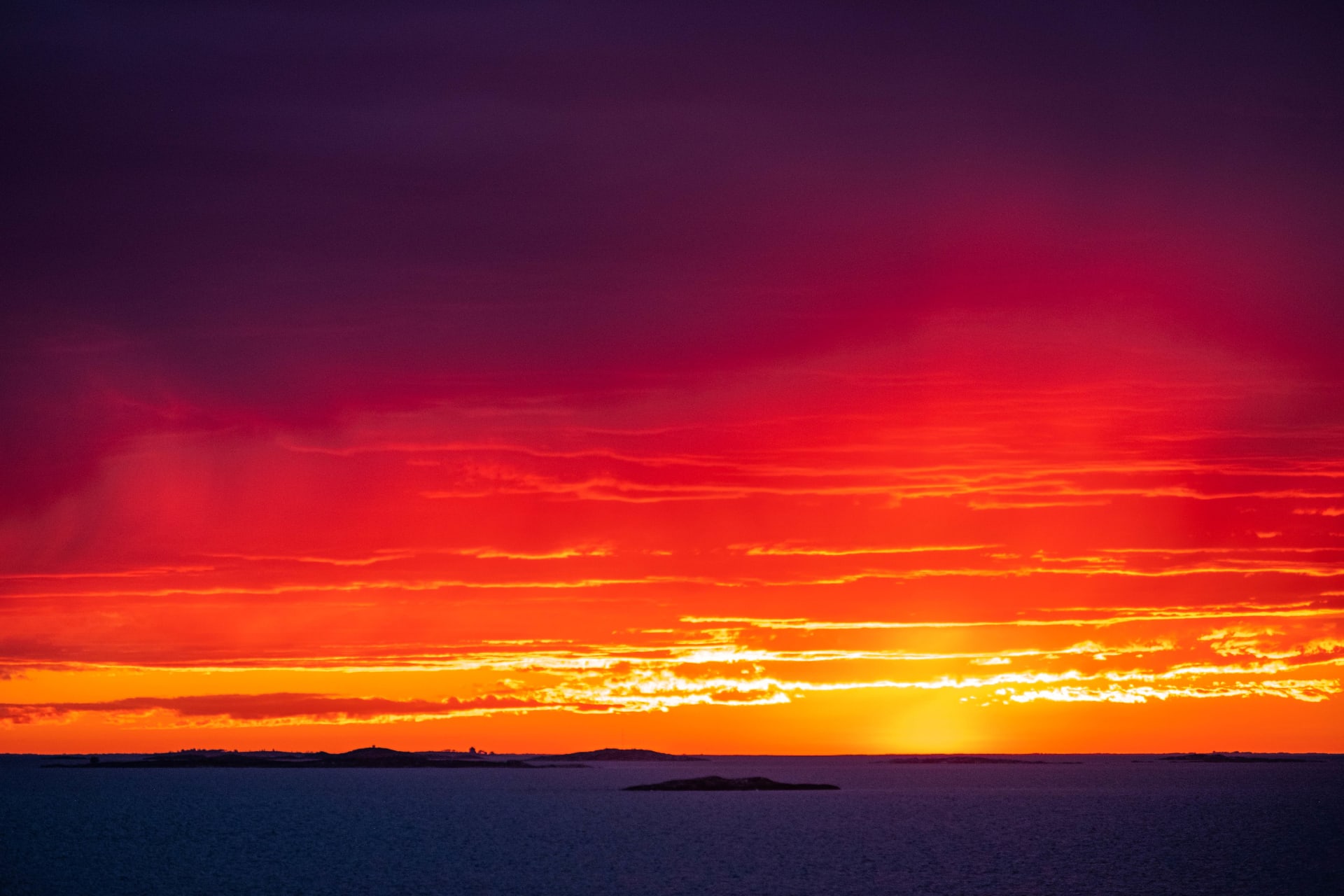Archipelago sea sunset Archipelago sea sunset