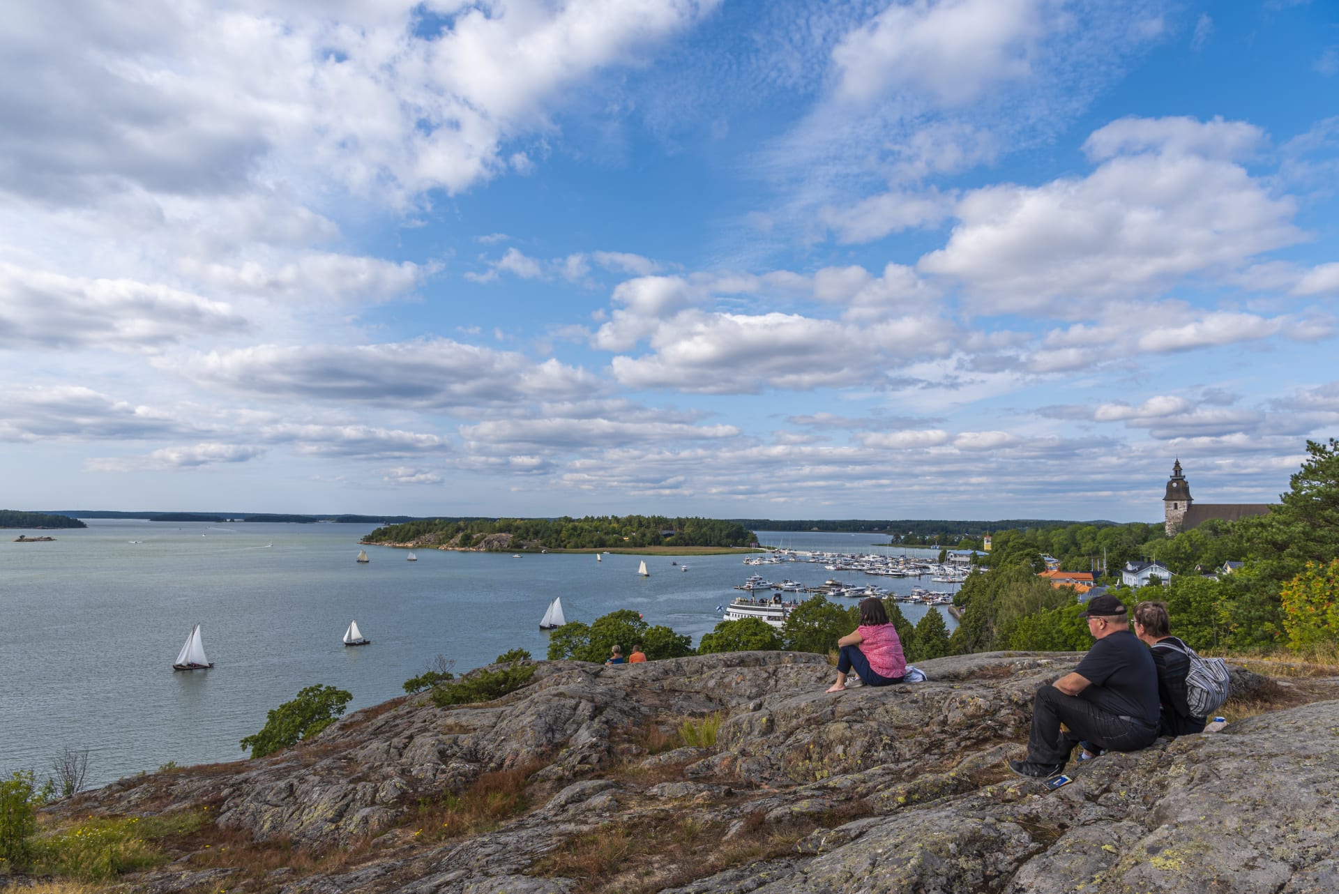 Kuparivuori hill sailing boats