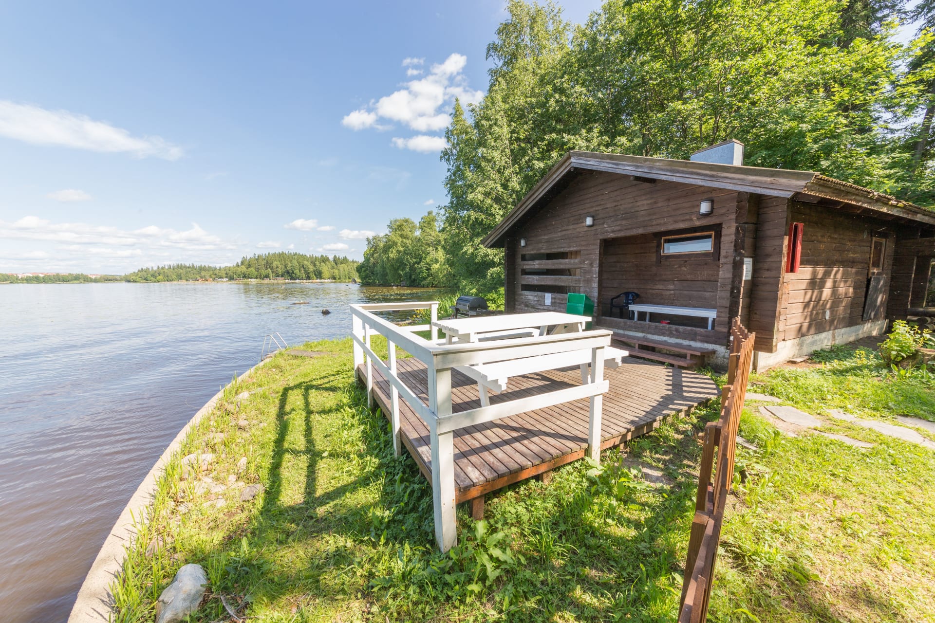 Rent a Finnish sauna with your friends or family in Härmälä Camping.