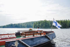 Sahanlahti was an important local harbour during the on the 19th century.