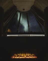 The Northern Lights from Aurora Cabin King at Apukka Resort Rovaniemi