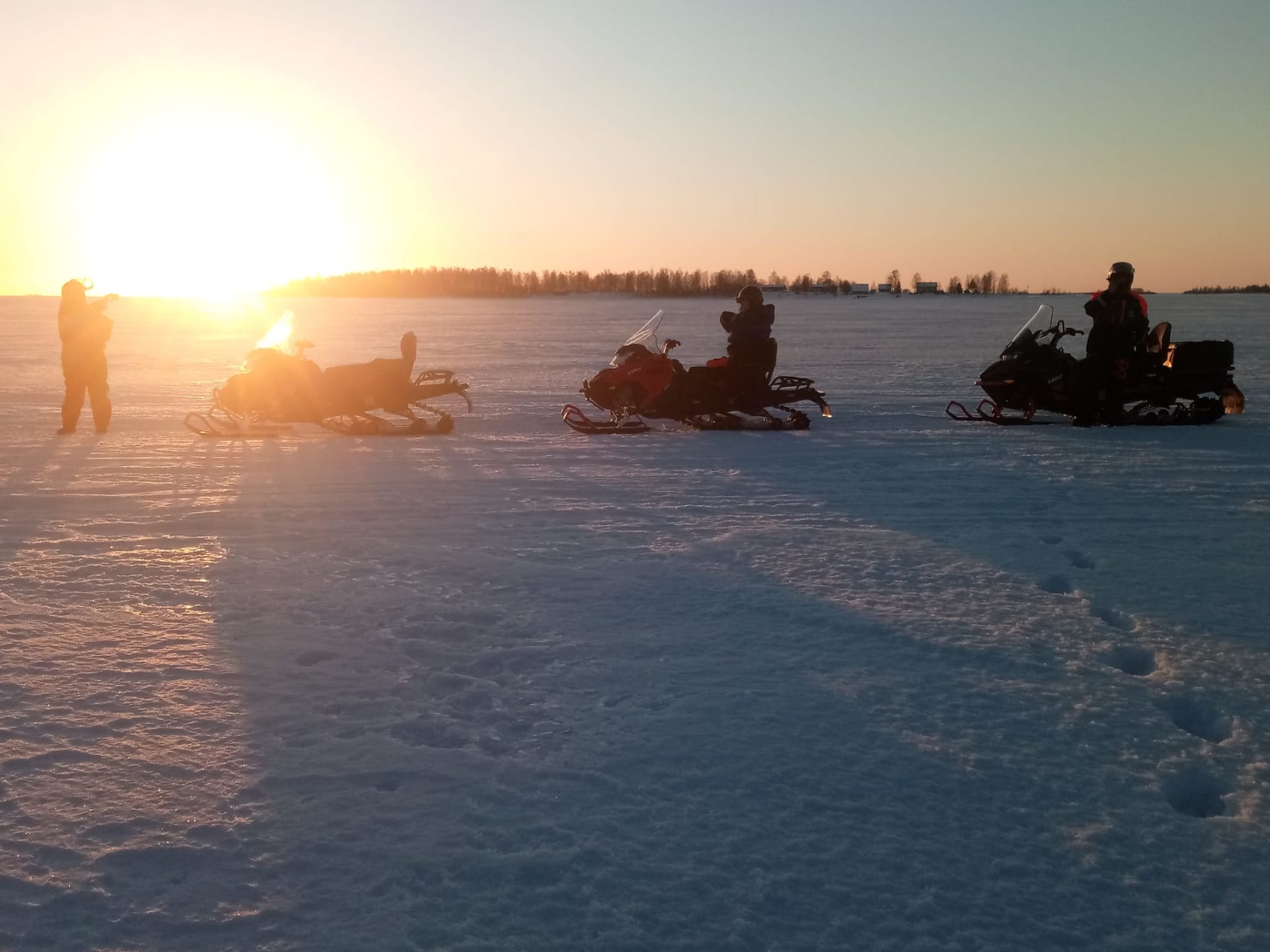 Snowmobiling