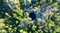 The biggest Giant's Kettle in Finland is in Salla
