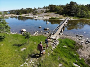 Hiking trail in the archipelago