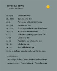 © Ravintola Kotva, Pikku-Syöte