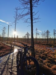 Syys aamuna pyöräilemässä