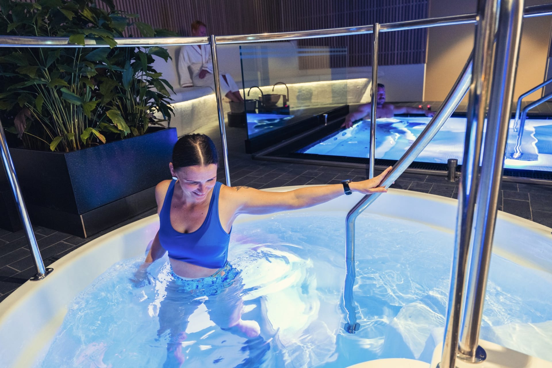 Pampering Spa Kimmel's cold pool