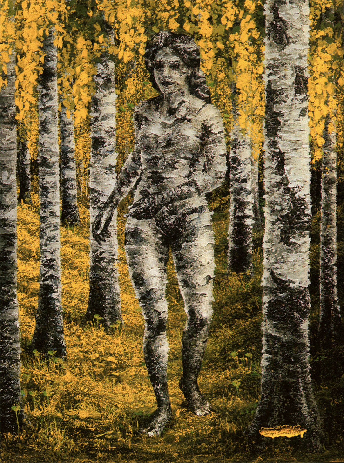 Birch Woman / Koivunainen 166 x 124 cm Birch Woman / Koivunainen 166 x 124 cm