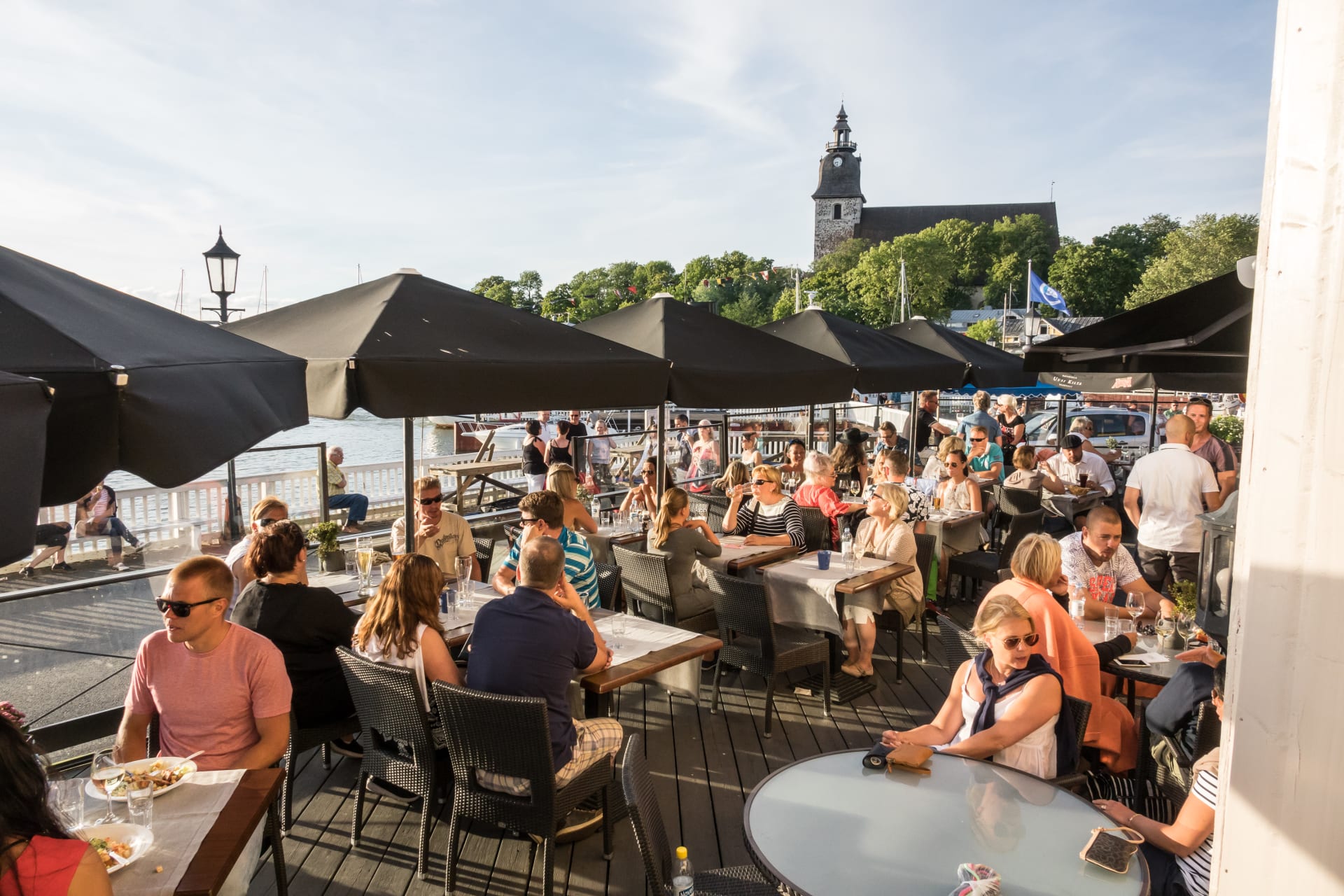 Sleepyhead Day's visitors in old town's teracce Sleepyhead Day's visitors in old town's teracce