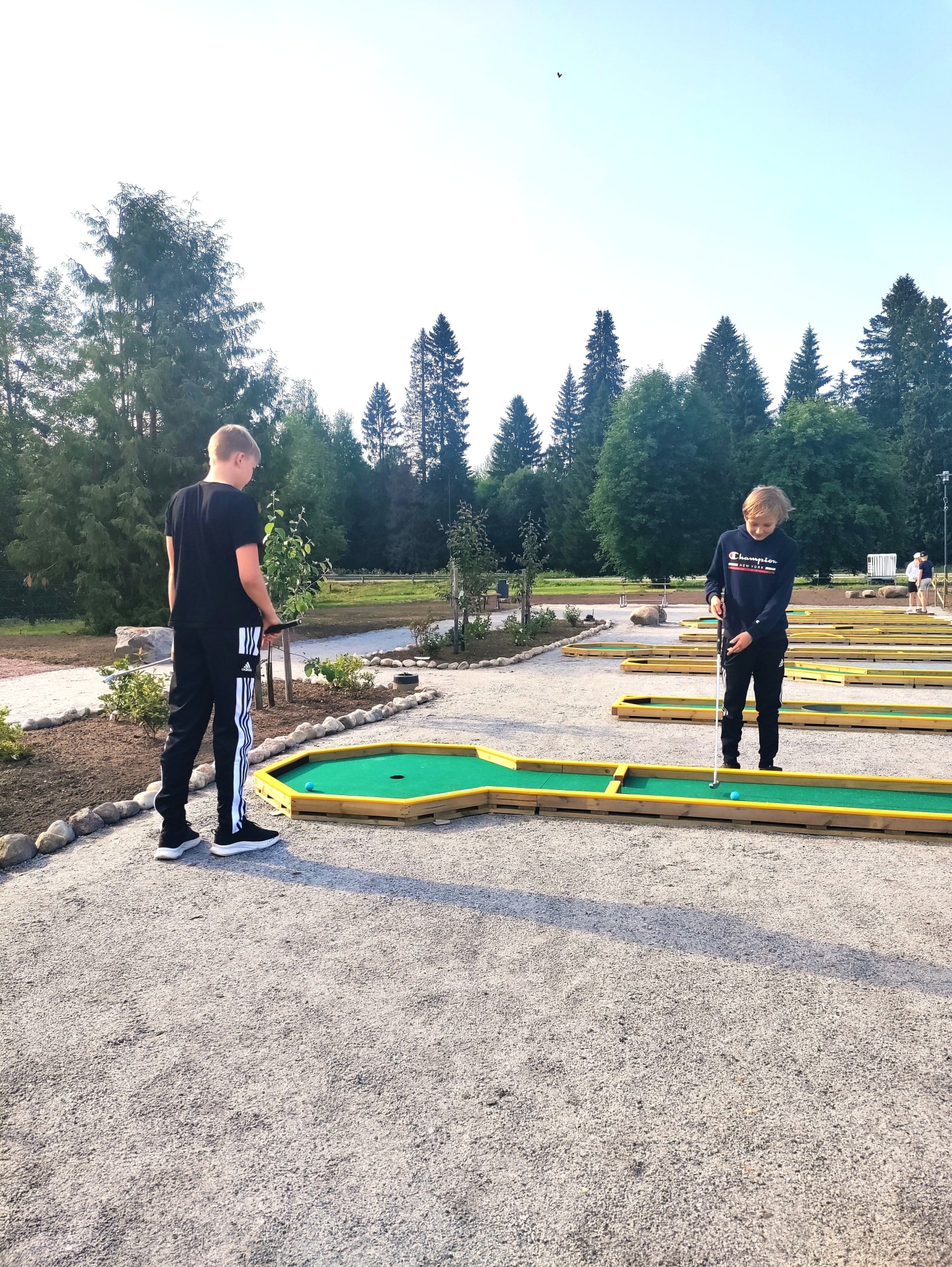 Uusi minigolfrata käytössä