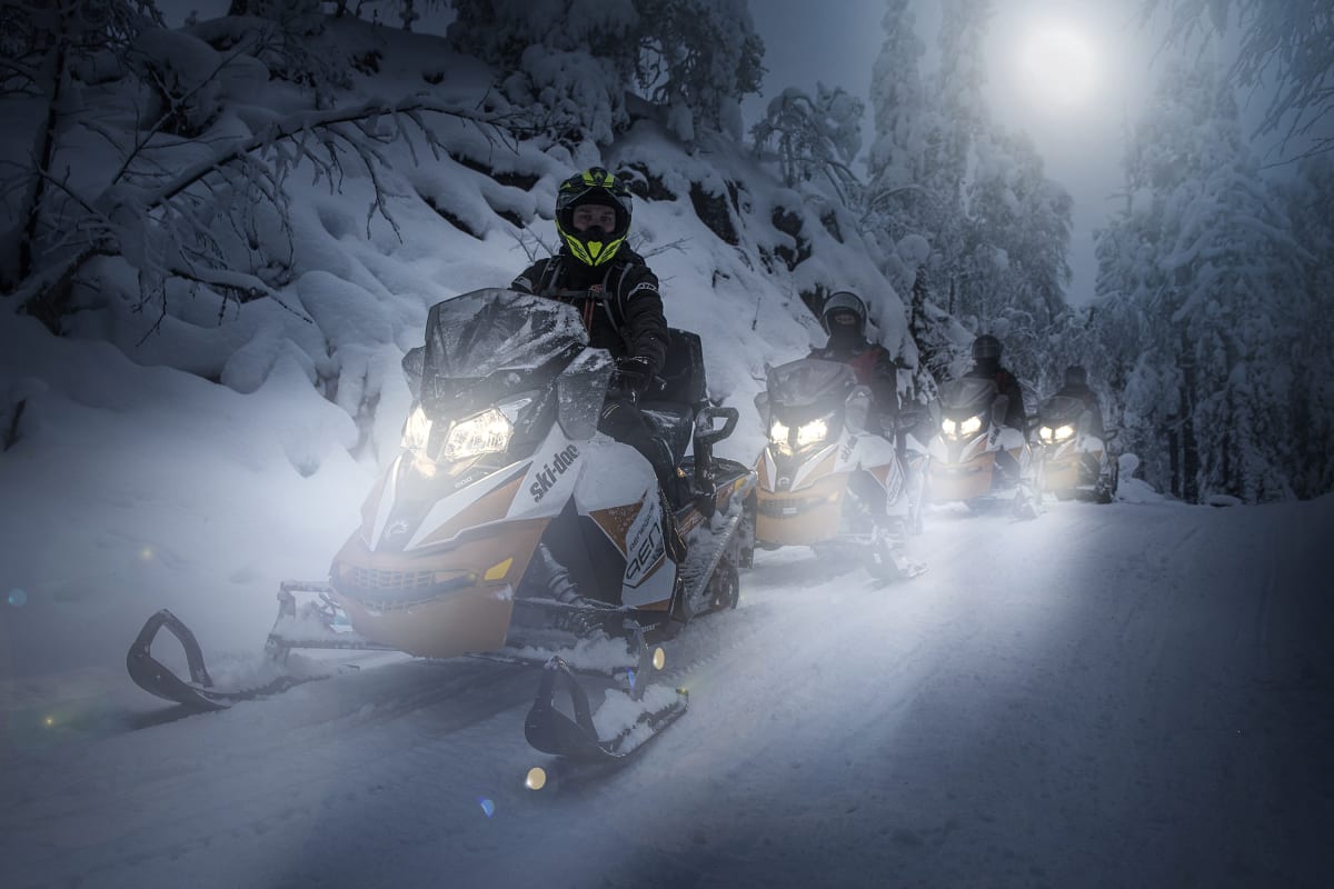 Northern Lights Evening Tour by Snowmobile
