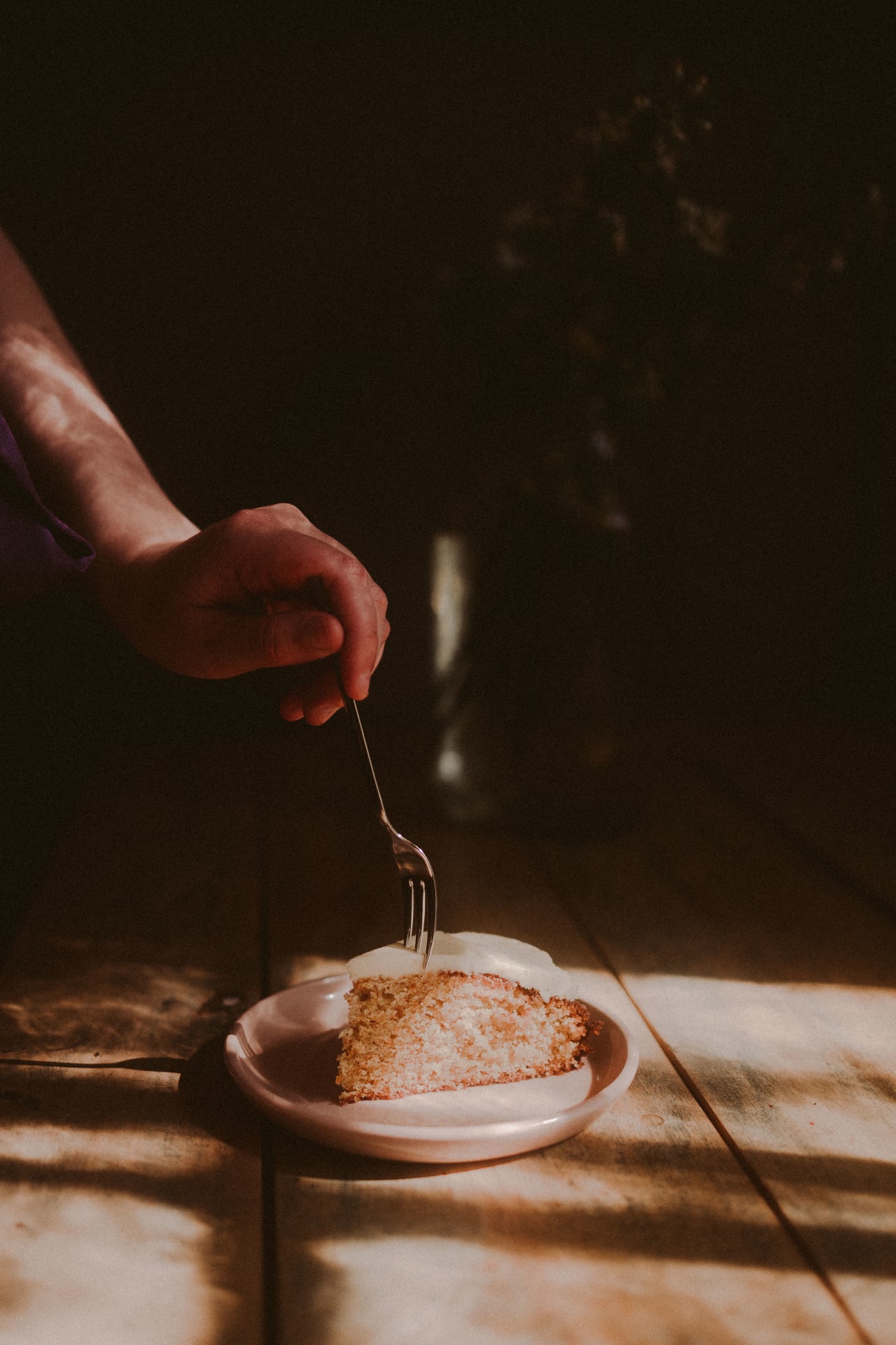 Piece of carrot cake.