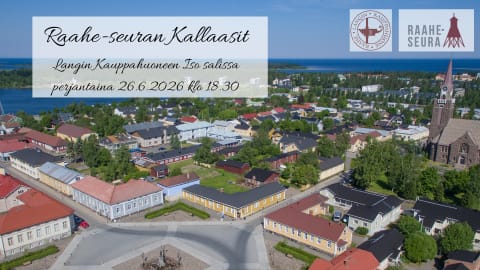Traditional Raahe Society Kallaasit at the Trade House of Lang on Friday, June 26, 2026 at 6:30 PM