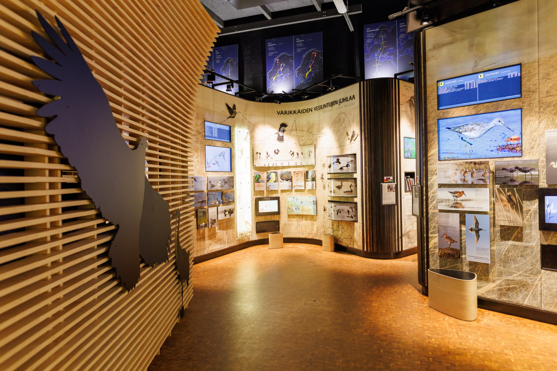 Liminka Bay Nature Centre bird and nature exhibition.