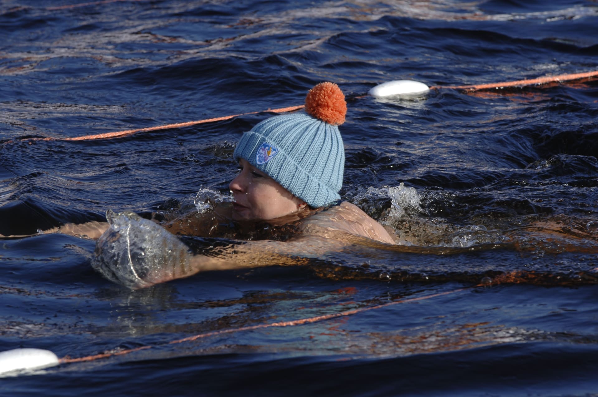 Winter swimming.