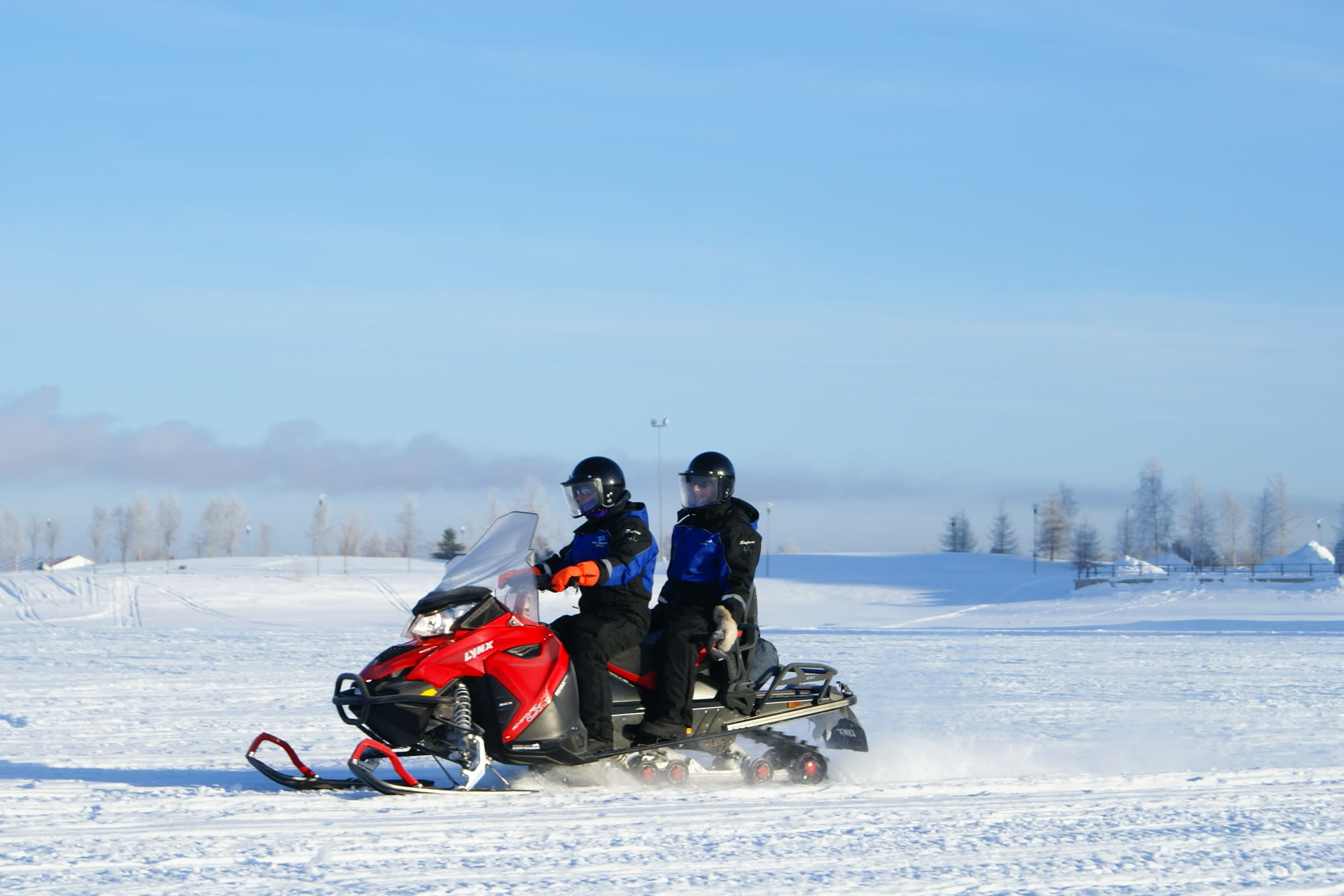 Snow mobile safari