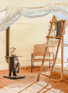 Luxury glamping accommodations