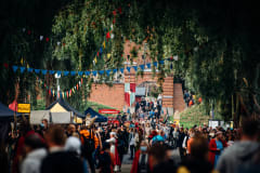 The main street at the festival