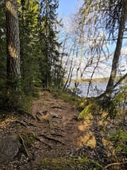 Tervaniemi recreation area nature trail, Hämeenlinna Lakeland Finland.