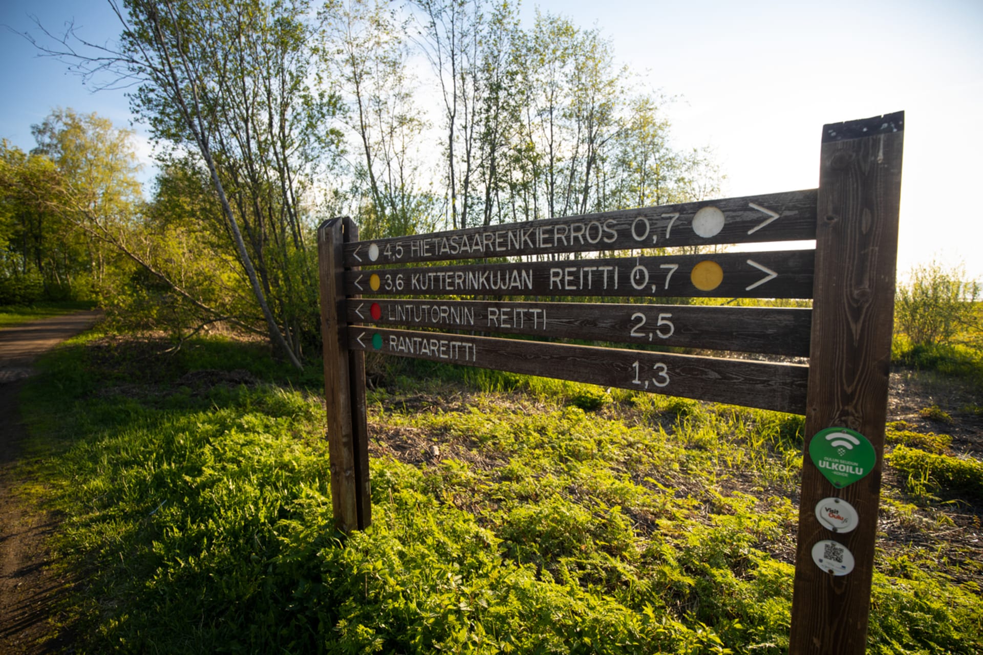 Hietasaari offers variety of walking and biking tracks