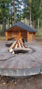Fireplace at Yyteri Resort & Camping