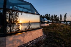 Arctic Igloos during midnight sun