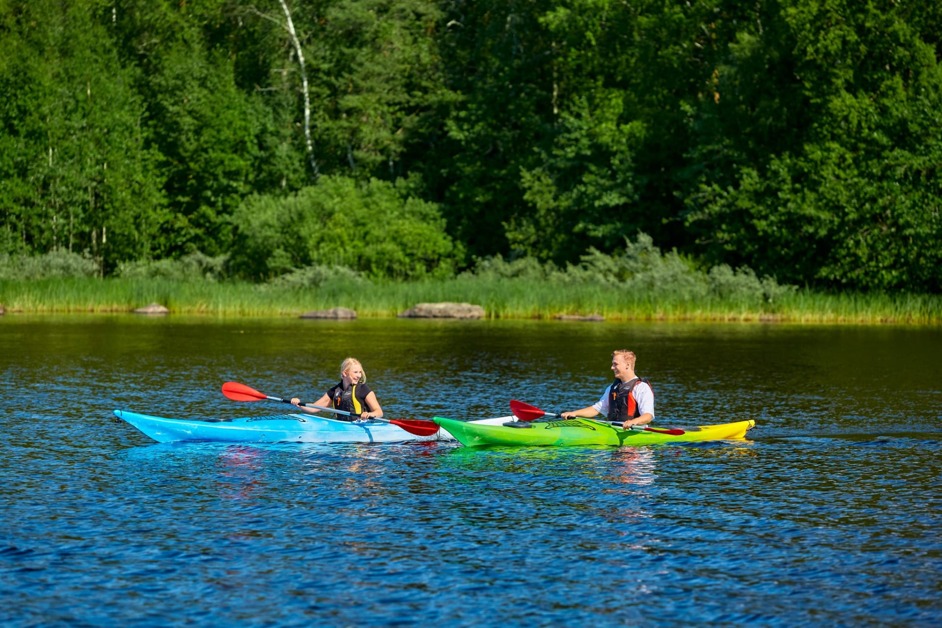 Kayak tour on lake Pielinen
