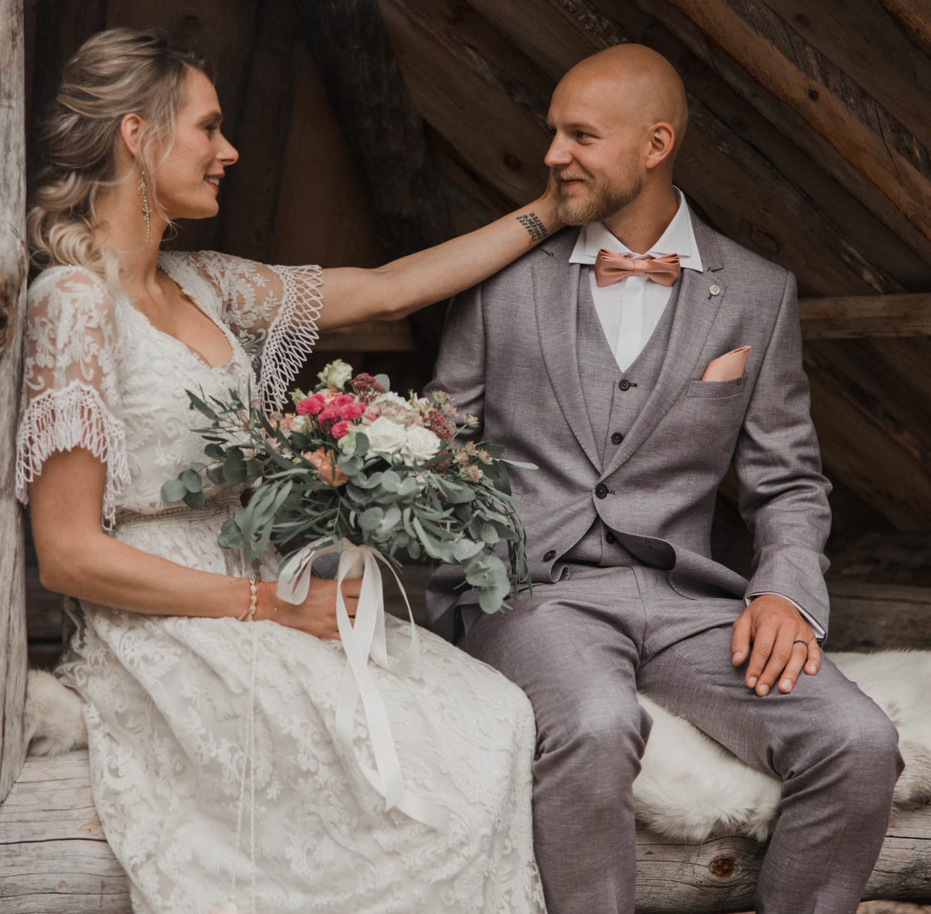 Lapland Simple Outdoor Wedding ceremony summer