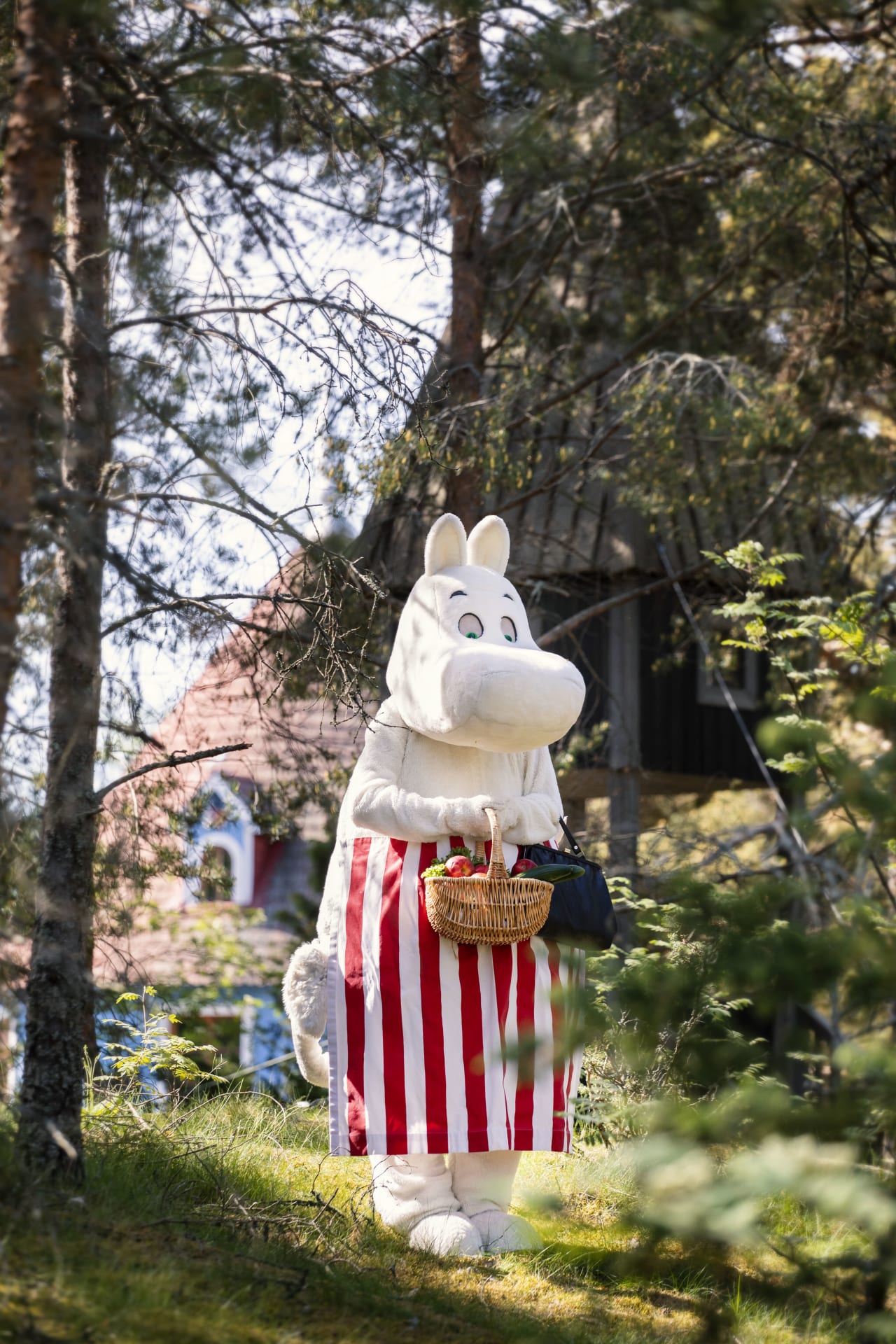 Moominmamma with basket Moominmamma with basket