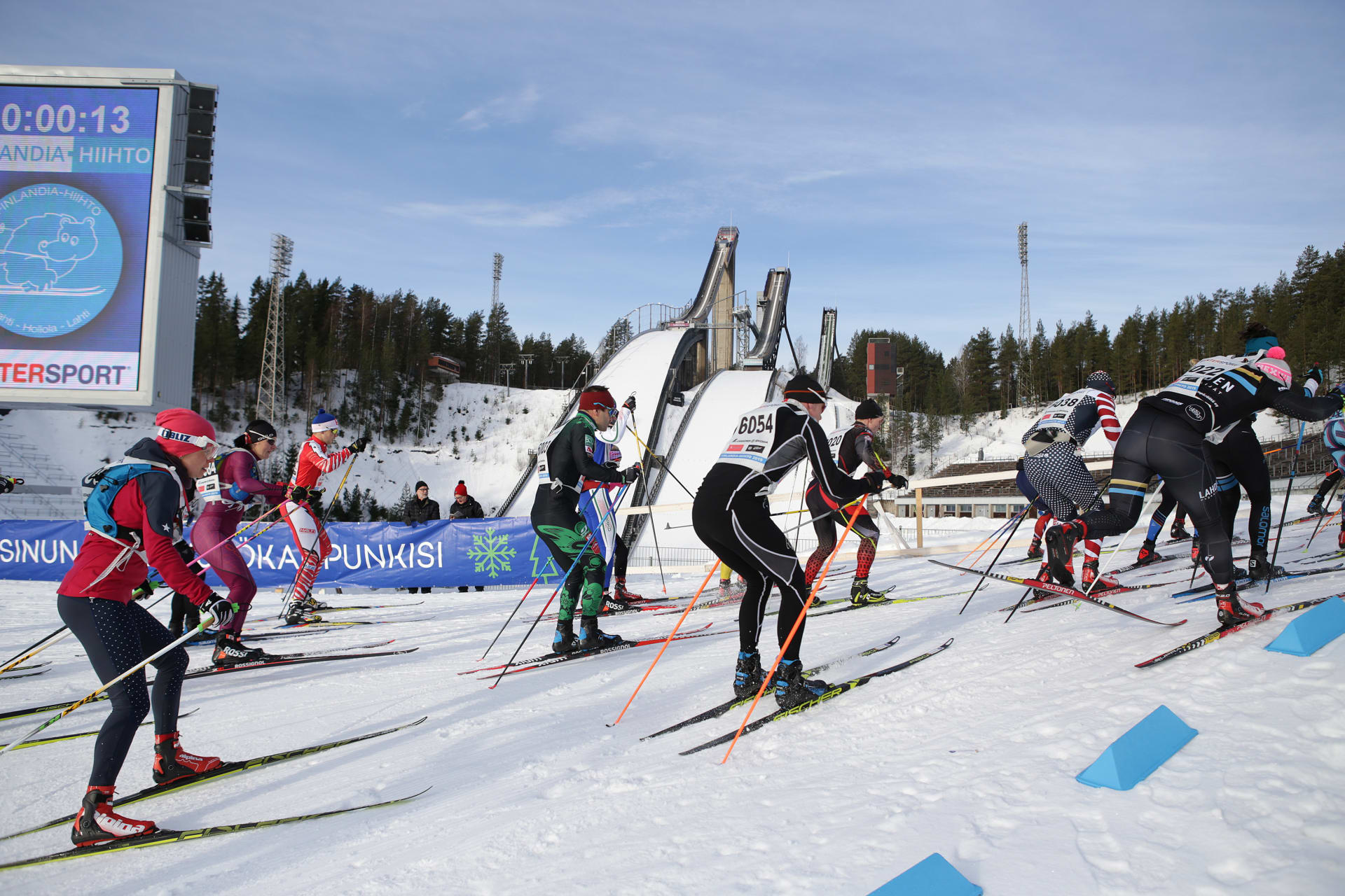 Finlandia Ski Marathon starts from Ski Stadium of Lahti