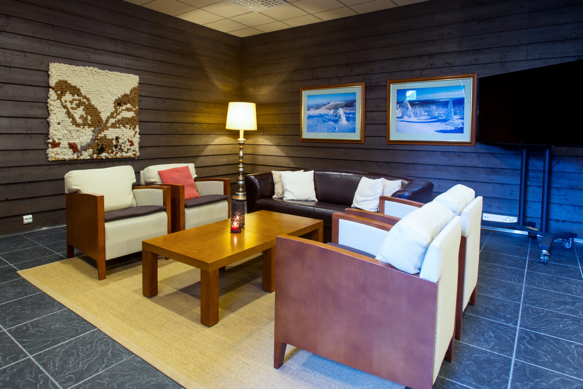 Scandic Rukahovi conference centre lobby area 