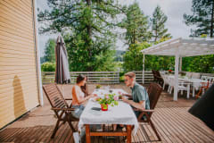 A Happy Couple at the Terrace.