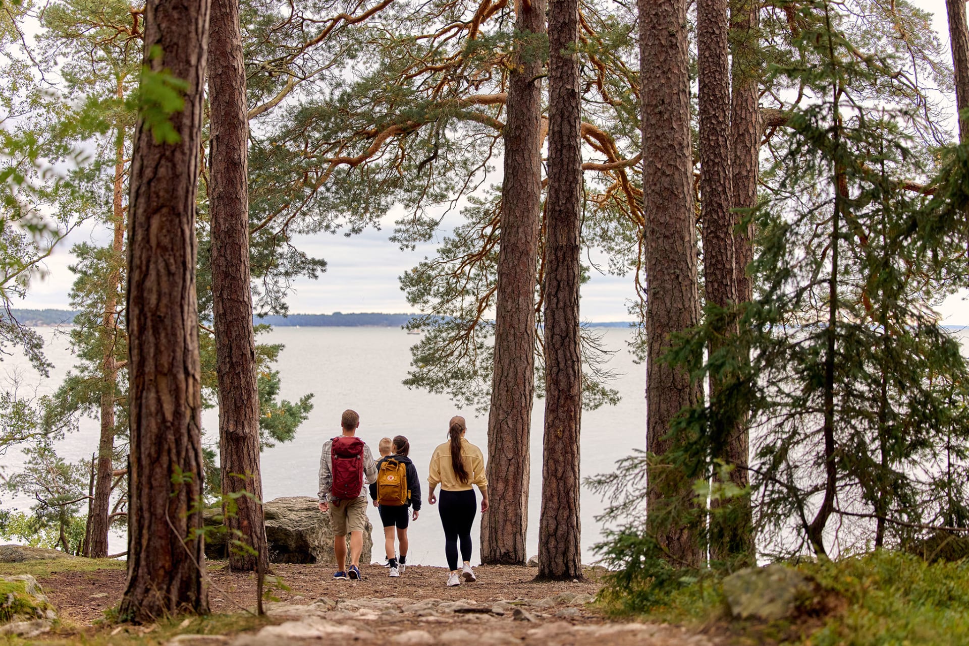 People walking on Ruissalo Island People walking on Ruissalo Island
