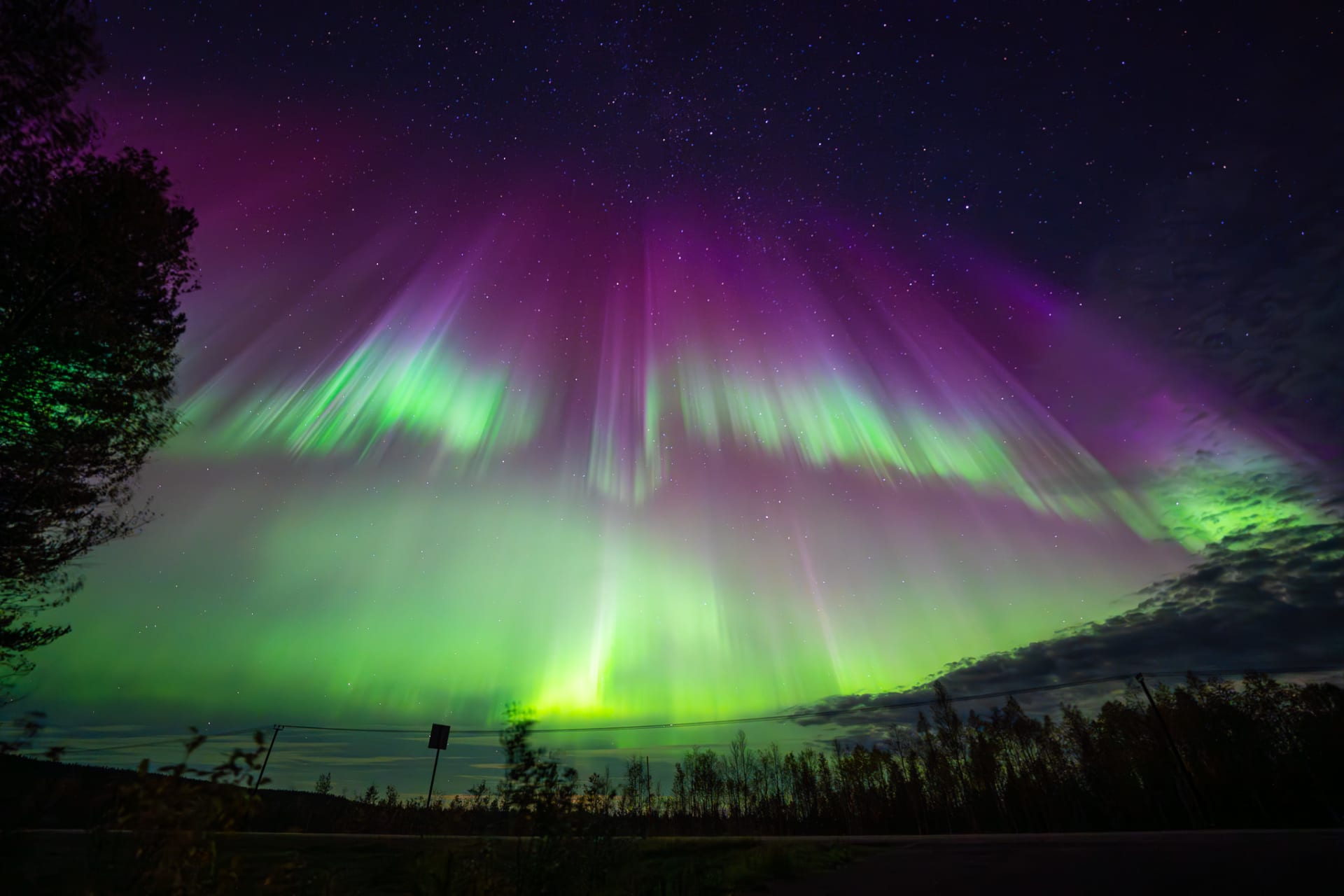 magic of northernlights in lapland
