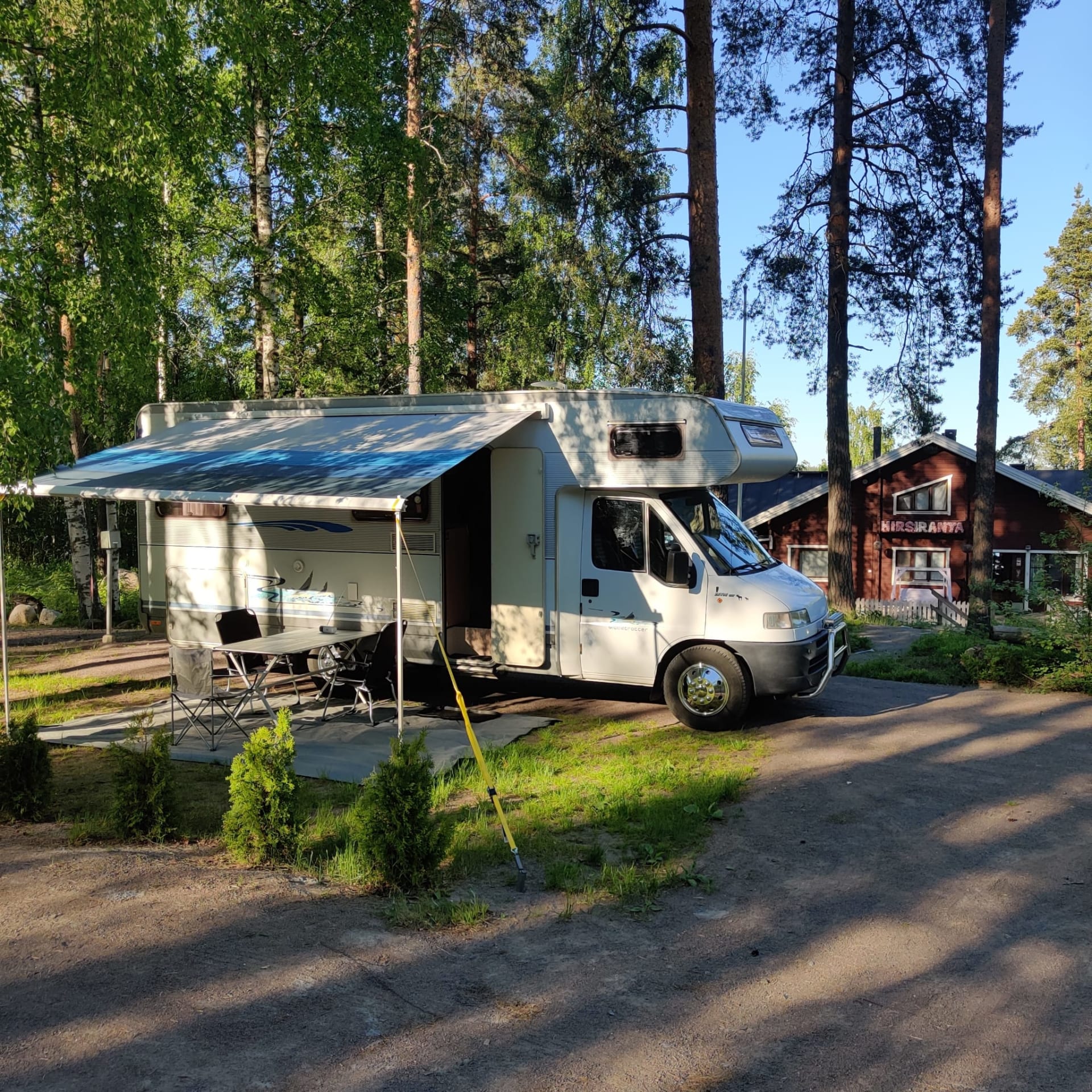 Motorhome and caravan site