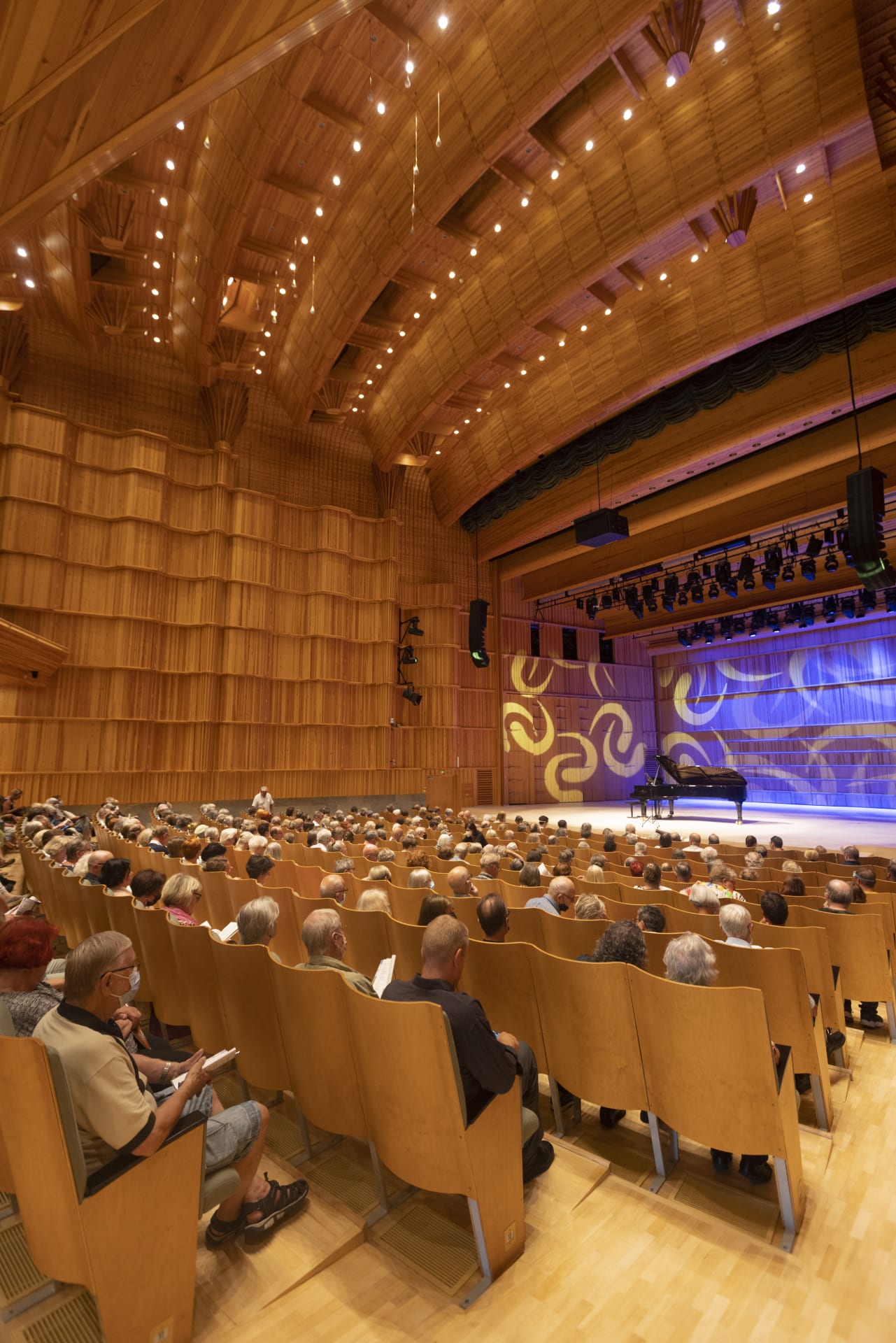 The main concert venue: the Lentua Hall of the Kuhmo Arts Centre