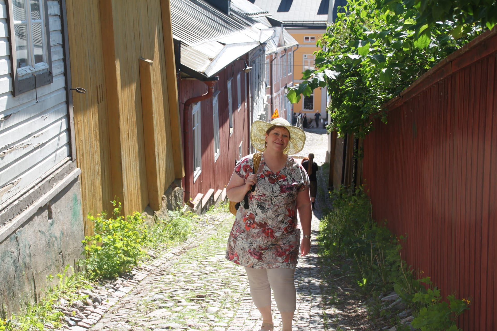 Old cobble-stone alleys in Porvoo town
