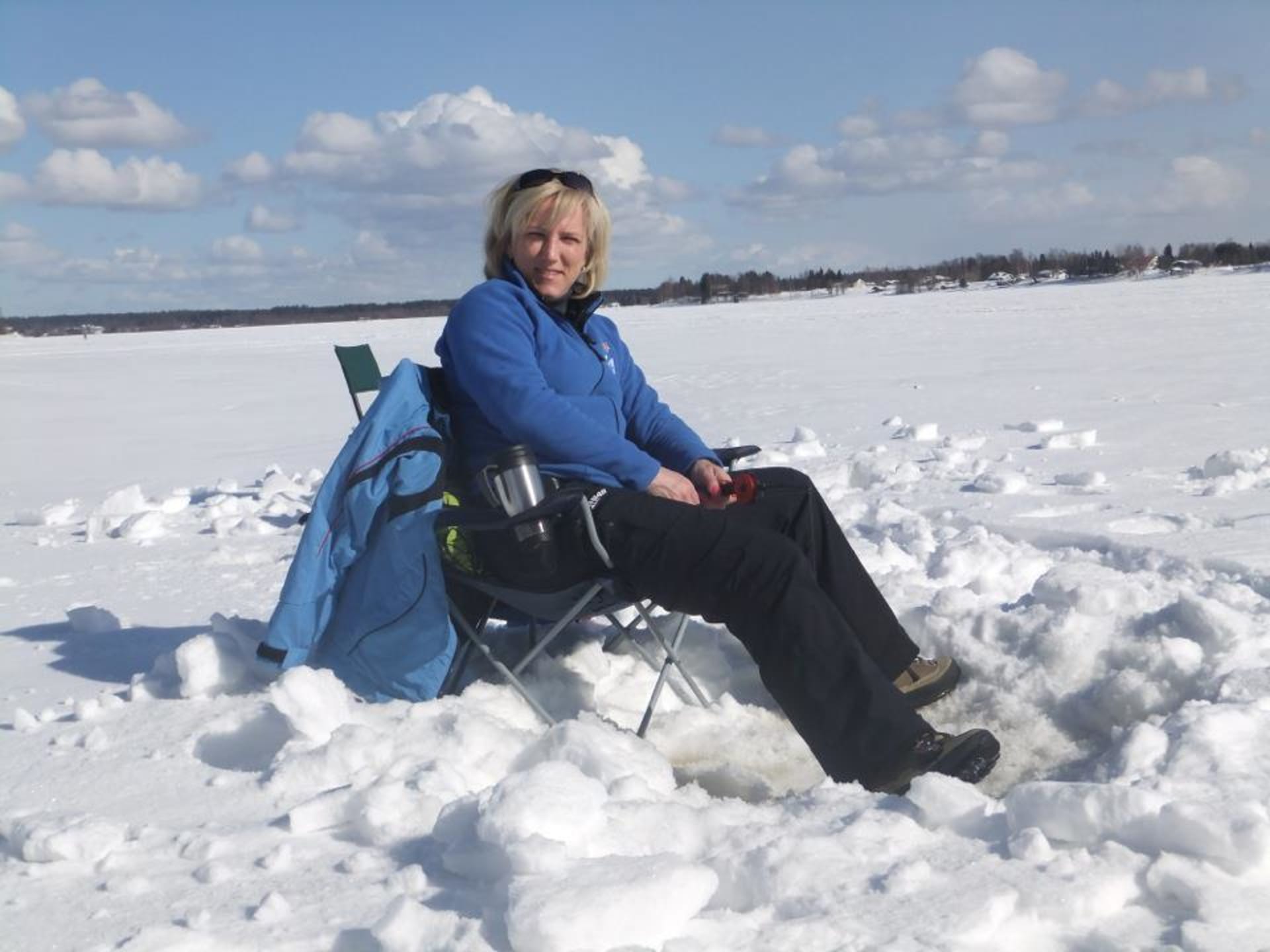 Ice fishing Gulf of Bothnia