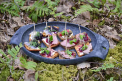 The canapes enjoyed middle of the woods