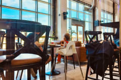 Family-friendly atmosphere at Varikko brewery restaurant with a view of the river