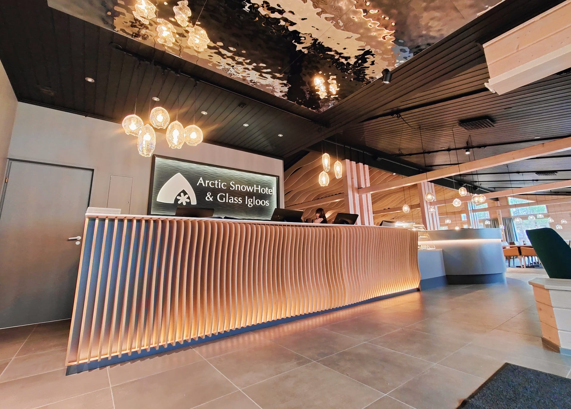 The hotel reception