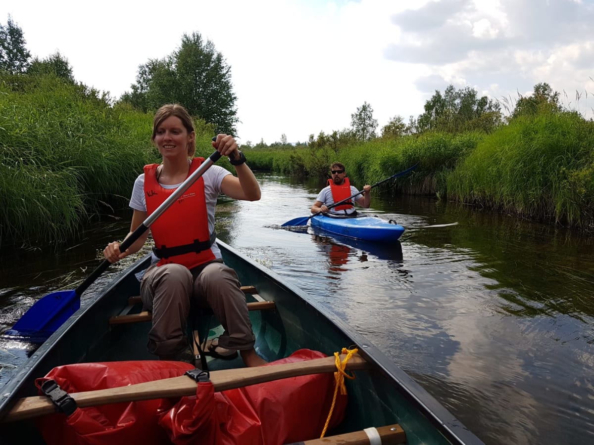 Guided Canoe and Kayak tour in beautiful lake of Pyhä-Luosto